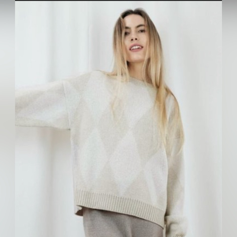 Micaela Greg Diamond Sweater, Merino